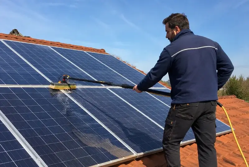 Nettoyage et entretien de panneaux solaires à Villeneuve-la-Comtesse